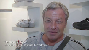 Stephan Lehmann, a former football star and goalkeeper coach, Hergiswil, Switzerland 